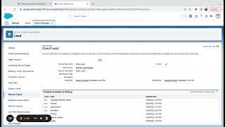 Salesforce: Customizing Picklist values for Different Record Types