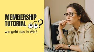 Mit Wix eine Membership erstellen