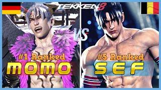 Tekken 8 ▰ MOMO (#1 Ranked Devil Jin) Vs SEF (#5 Ranked Jin) ▰ High Level Gameplay