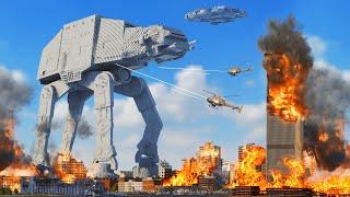 Realistic AT-AT Destruction  Teardown