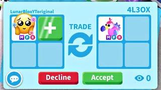 YAY! I GOT A OLD MEGA NEON DODO FOR MY COOL VALUABLE MEGA PET! ADOPT ME TRADING #adoptmetrades