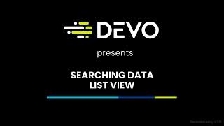 Searching Data - List View