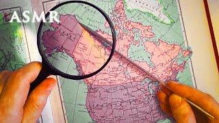 ASMR 1hr Pan-American Highway | Pointer tracing | Map Reading