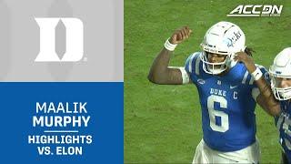 Duke QB Maalik Murphy Leads Duke To A Season Opening Win