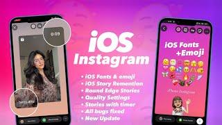 Full iOS Instagram on Android - iOS Emoji + Fonts & Story without PNG | iOS Instagram on Android 