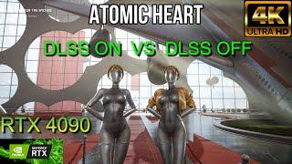 Atomic Heart DLSS on vs DLSS off benchmark | 4K | RTX 4090 | I9 12900K | Max Settings