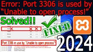 [Fixed] How to fix Xampp port 3306 in use by unable to open process [2024 Update]