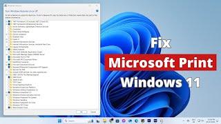 How To Fix Microsoft Print to PDF Not Working on Windows 11