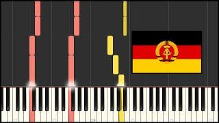 East Germany National Anthem - Auferstanden Aus Ruinen (Piano Tutorial)