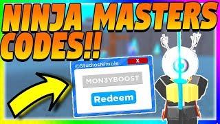 NINJA MASTERS! *NEW* CODES!!!