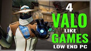 TOP 4 Valorant like FPS shooter games for low end pc 