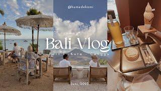 BALI VLOG #1 | Cafe Canggu ( Itsumo & Baked), Tukies Ice Cream, Sunset di Pantai Kuta