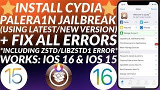 [NEW] Install Cydia iOS 16/15 on Palera1n Jailbreak New Version | Fix All Errors | Full Guide | 2023