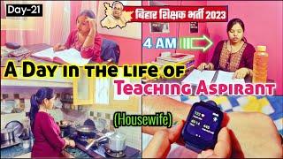 Day-21 | woke up at 4 am to study | A Day in the life of Teaching aspirant (Housewife)| study vlog