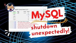 แก้ไข XAMPP MySQL Shutdown unexpectedly. ,Start MySQL  ไม่ได้ ,errer MySQL XAMPP