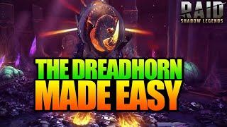 BEAT THE DREADHORN BOSS!! THE ULTIMATE GUIDE 4 ALL DIFFICULTIES | DOOM TOWER RAID SHADOW LEGENDS