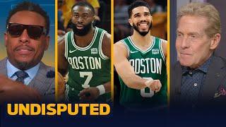 Celtics sweep Pacers to reach NBA Finals: Brown named ECF MVP, Tatum snubbed? | NBA | UNDISPUTED