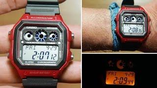 Casio Standard AE-1300WH-4AV *UNBOXING + Light demo