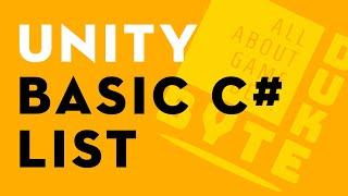 How to Easily and Effectively Learn C# Coding in Unity for Beginners: List