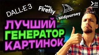 DALL-E 3, Adobe Firefly или Midjourney? Сравнение лучших нейросетей для генерации изображений