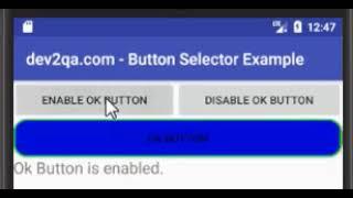 android button selector example new