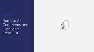 Remove All Comments and Highlights in PDF with PDFelement