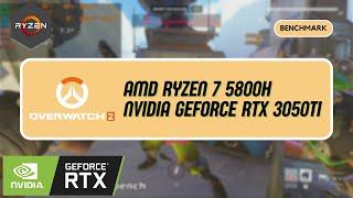 AMD Ryzen 7 5800H \ NVIDIA GeForce RTX 3050 Ti mobile \ Overwatch 2 @1080p ultra preset AMD FSR 1.0