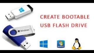 create window bootable USB flash without using software