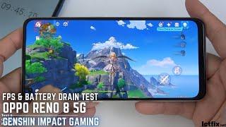 Oppo Reno8 5G Genshin Impact Gaming test | Dimensity 1300, 90Hz Display