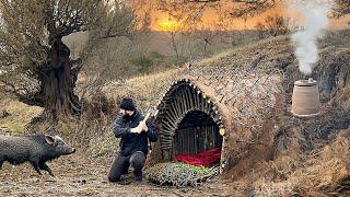 Building a Dugout with Spikes: A Shelter from a Wild Boar