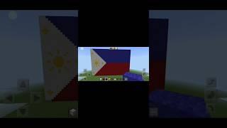 Philippine flag build in minecraft #JC Gaming & Editing #minecraft#shorts #subscribe mabuhay ang