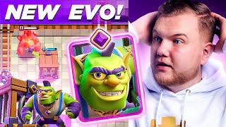 NEW EVOLUTION! IS GOBLIN CAGE BROKEN? - Clash Royale