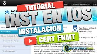 INSTALAR CERTIFICADO DIGITAL FNMT EN DISPOSITIVOS IOS