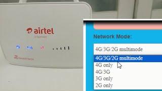 Exploring Airtel 4G Router Configuration Settings || Switch Network Mode