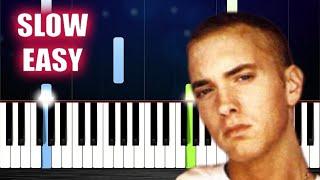 Eminem - Without Me - SLOW EASY Piano Tutorial by PlutaX