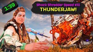 THUNDERJAW Speed Takedown! | Ancestor's Return Shock Shredders | Horizon Forbidden West