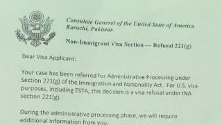 what should I do? USA visa refusal letter 221g issue and no passport return from embassy