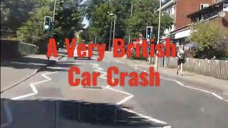 UK Dash Cam, Hard Car Crash POV. 'Found In CoPart Car'