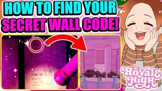HOW TO FIND YOUR SECRET WALL CODE INSIDE OF THE THRONE TOWER! (Secret Floorboards)  Royale High