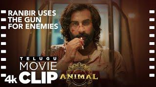 ANIMAL TELUGU SCENE #13: Ranbir Uses The Gun For Enemies | Ranbir K, Rashmika, Sandeep V