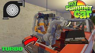 TURBO FOR SATSUMA + PARTS LOCATION + TEST - My Summer Car #166 (Mod) | Radex