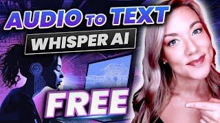 Transcribe Audio to Text for FREE | Whisper AI Step-by-Step Tutorial