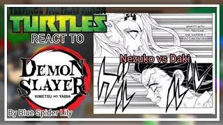 Ninja turtles (2012) react to Nezuko vs Daki [REMAKE] /