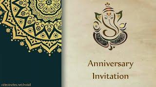 Jai Ganesha - 4K Anniversary Invitation Video Sample | Starts at ₹ 49 or $ 0.99 | VideoInvites.net