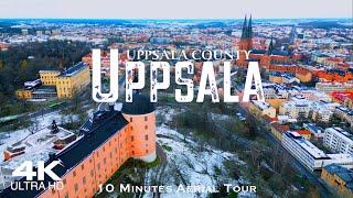 UPPSALA 2024  4K Drone Aerial Tour | Sweden Konungariket Sverige Drönare film