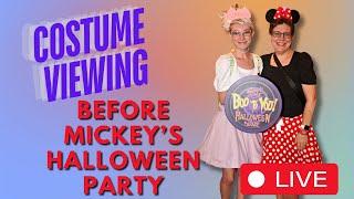 LIVE at Magic Kingdom Costume Viewing BEFORE Mickey’s Not So Scary Halloween Party 9/24