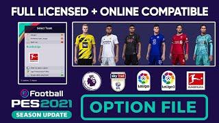 Pes 2021 Full License Patch | Bundesliga Added | All Teams Licensed | Online Compatible |Option File