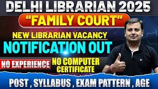 DSSSB librarian 2025Notification outPost ||Qualification||Salary New Librarian vacancy #librarian