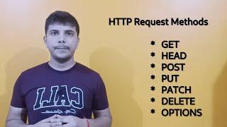 HTTP Request Methods | GET | HEAD | POST | PUT | PATCH | DELETE | OPTIONS | resource and methods
