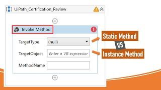 UiPath - Invoke Method Activity